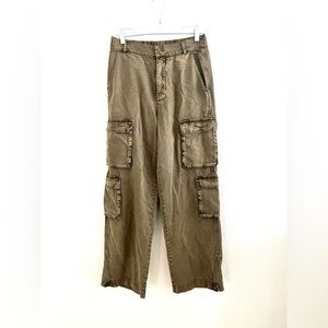 Women's Casual Cargo Pants - Olive